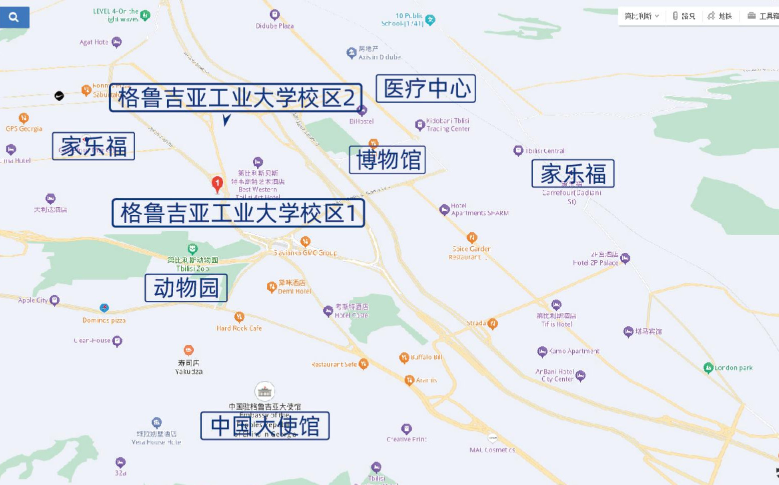 学校周边地图